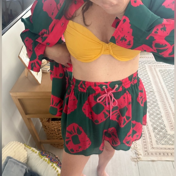 Zimmermann Silk Tie-Dye Shirt & Shorts Set Size 2 - Picture 9 of 15